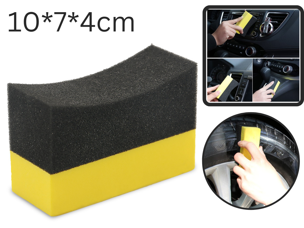 Mút Đa Năng ,Đánh Bóng Lốp, Thoa Hóa Chất Chăm Sóc Xe Size 10*7*4cm