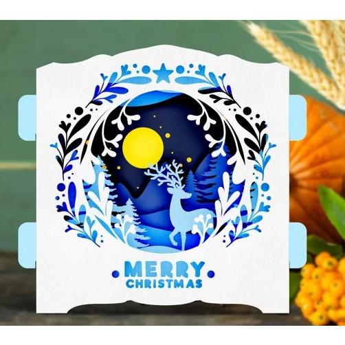Thiệp giấy 3d trang trí nhà cửa ,quà tặng sinh nhật , quà tặng giáng sinh mẫu 15