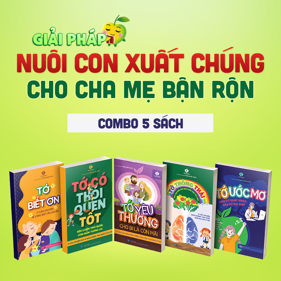 Sách Thiếu Nhi | Combo bộ 5 cuốn: Chọn Thành Nhân - Chạm Thành Công (sách cho trẻ 3- 12 tuổi) | Táo Vàng Book