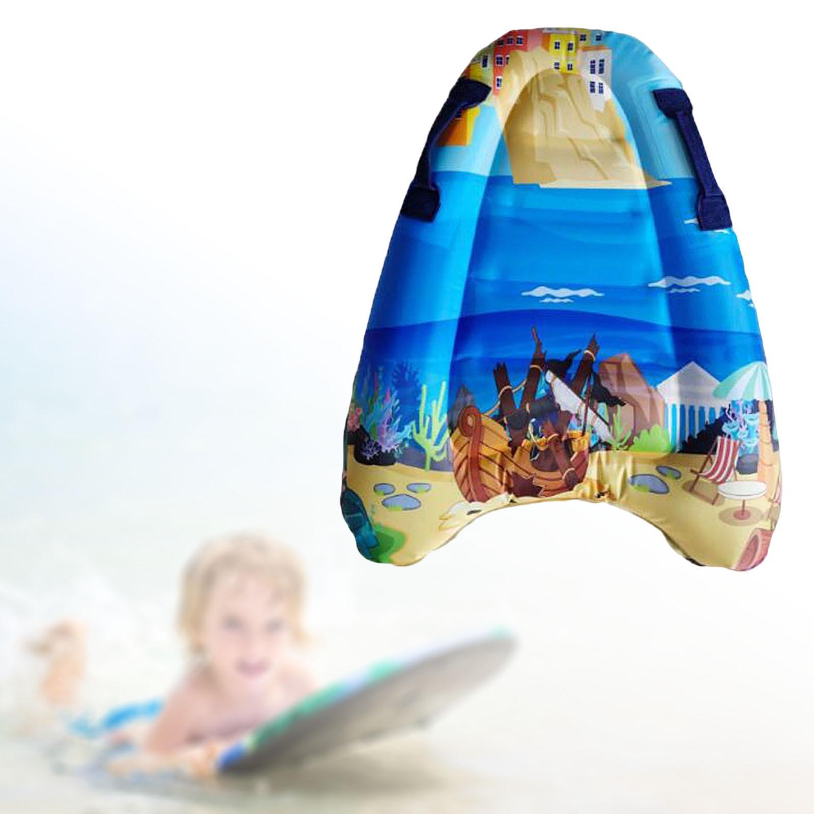 Inflatable Body Board, Kickboard for Water Entertainment Travel Slip Slide Raft Child Beginner