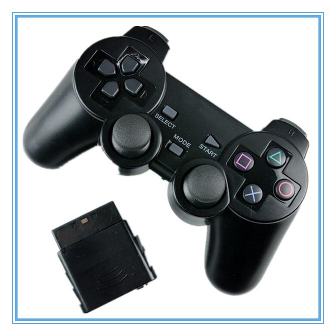 tay cầm ps2 không dây tay bấm không dây ps2 màu đen