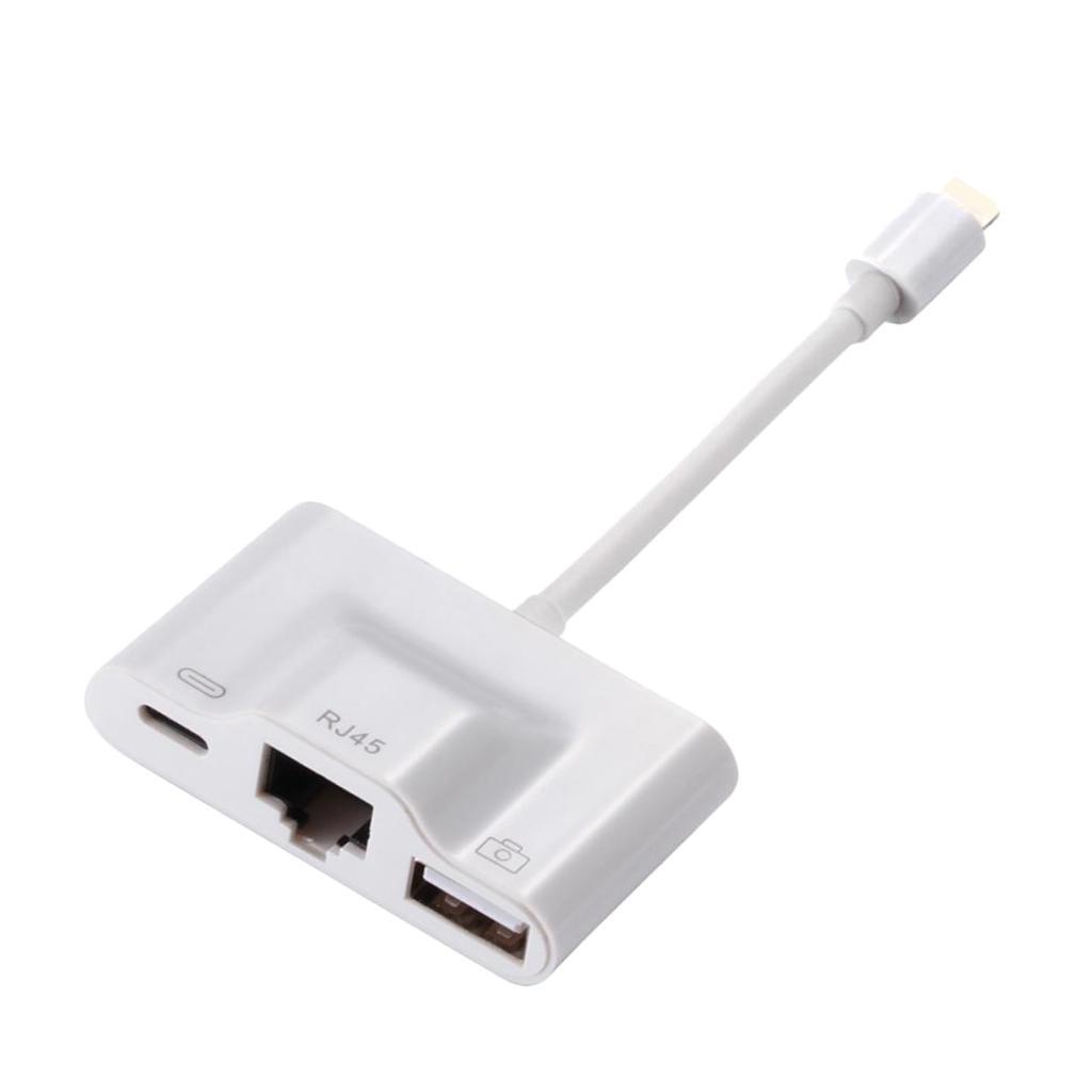 USB 3.0 Camera Adapter Ethernet Adapter Hub Connector to For Apple