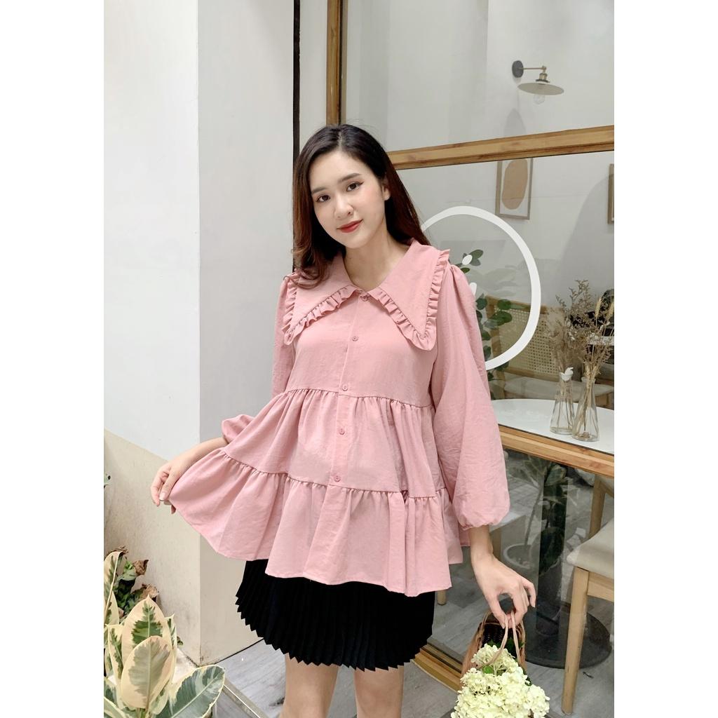 Áo bà bầu dài tay thu đông công sở thiết kế cao cấp đẹp giá rẻ trẻ trung
