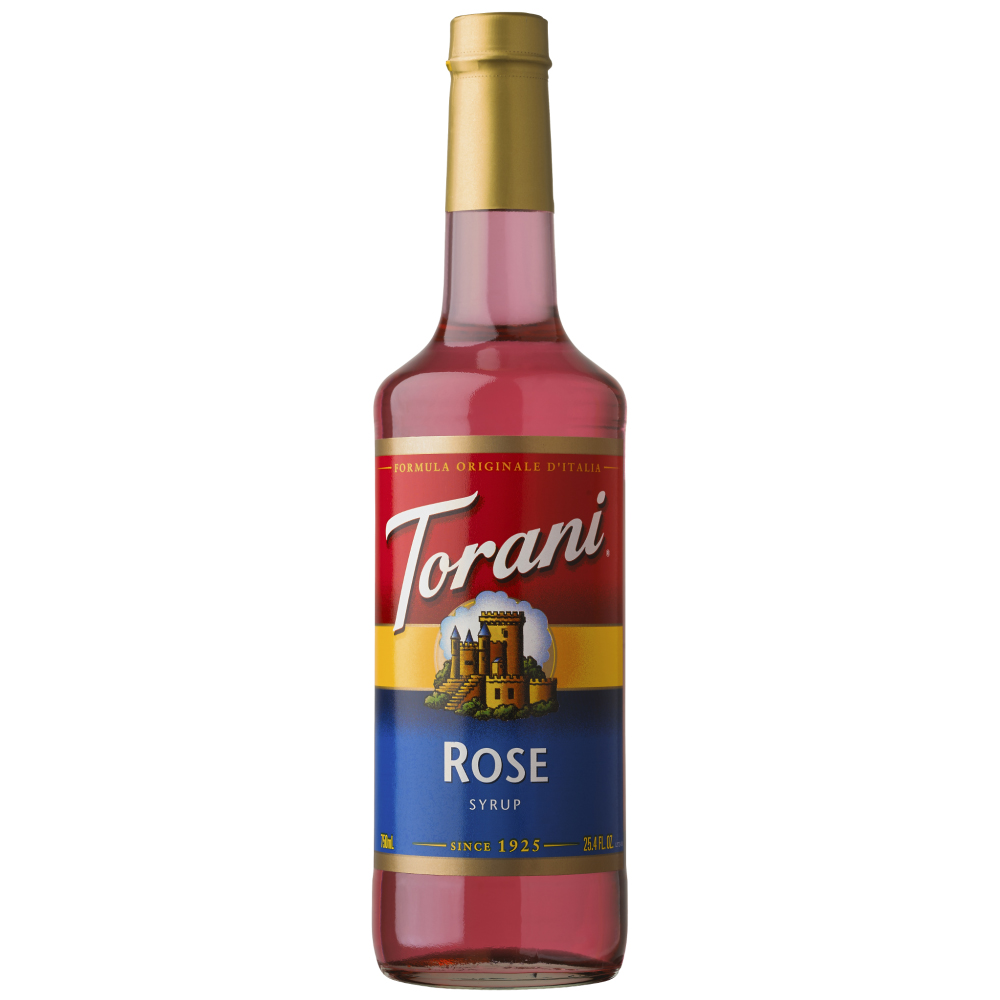 Siro Pha Chế Hương Hoa Hồng Torani Classic Rose Syrup 750ml Mỹ