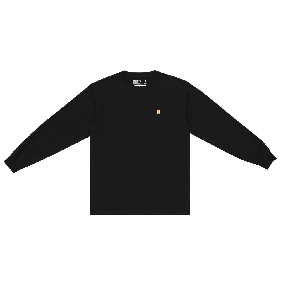 Áo Thun Đen Tay Dài Logo Cam aka 5THEWAY 5TW/RTW LS TRADITIONAL FIT TEE in BLACK/ORANGE