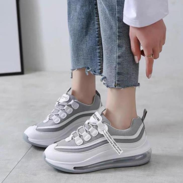 Giày Sneakers Nữ, Giày Thể Thao Nữ Độn Đế cao 3-4 Cm Chất Hàng Êm Mềm