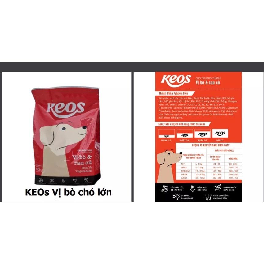 Thức Ăn Hạt Cao Cấp Cho Chó Keos 1.5kg puppy và adult