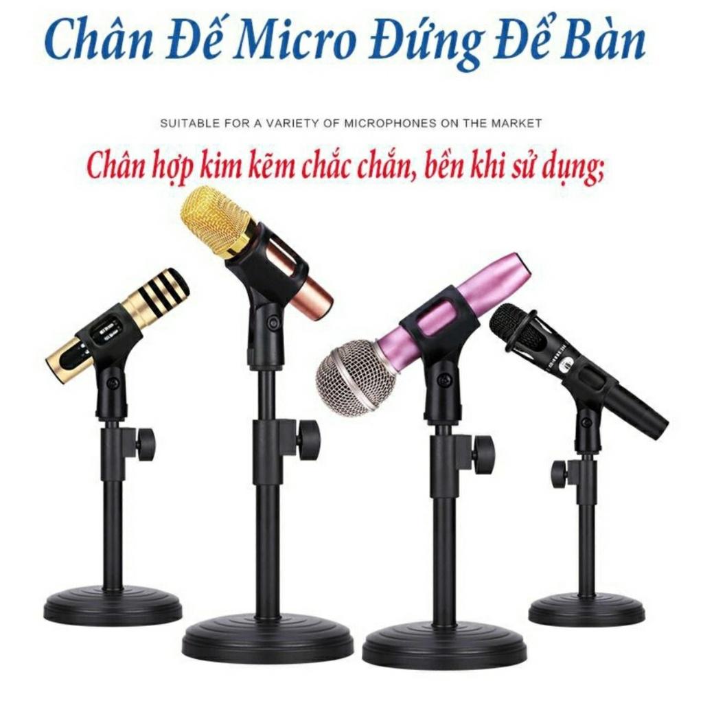 Chân Kẹp Micro Mini C11 Để Bàn, Giá Đỡ Mic Điều Chỉnh Kẹp Cho Bàn Hát Karaoke Xoay 360 Độ Chất Liệu Cao Cấp, Độ Bền Cao