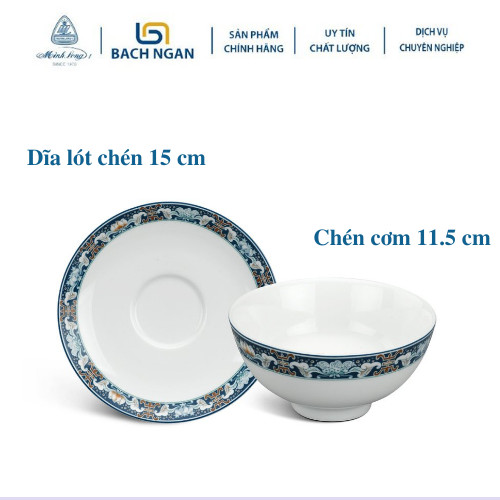 Bộ Chén Dĩa Sứ Minh Long 24 Sản Phẩm Jasmine Phước Lộc Thọ Hàng Đẹp, Cao Cấp Dùng Trong Gia Đình, Đãi Khách Hay Tặng Quà