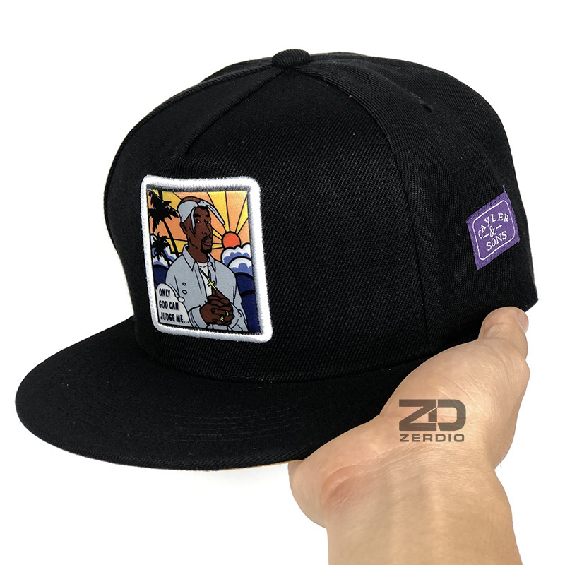 Nón Snapback hiphop nam nữ màu đen phong cách thời trang cá tính