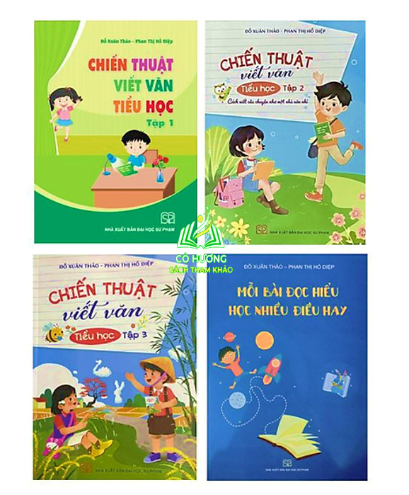 Sách - Combo 4 cuốn Chiến thuật Viết Văn Tiểu Học Mỗi Bài Đọc Hiểu Học Nhiều Điều Hay