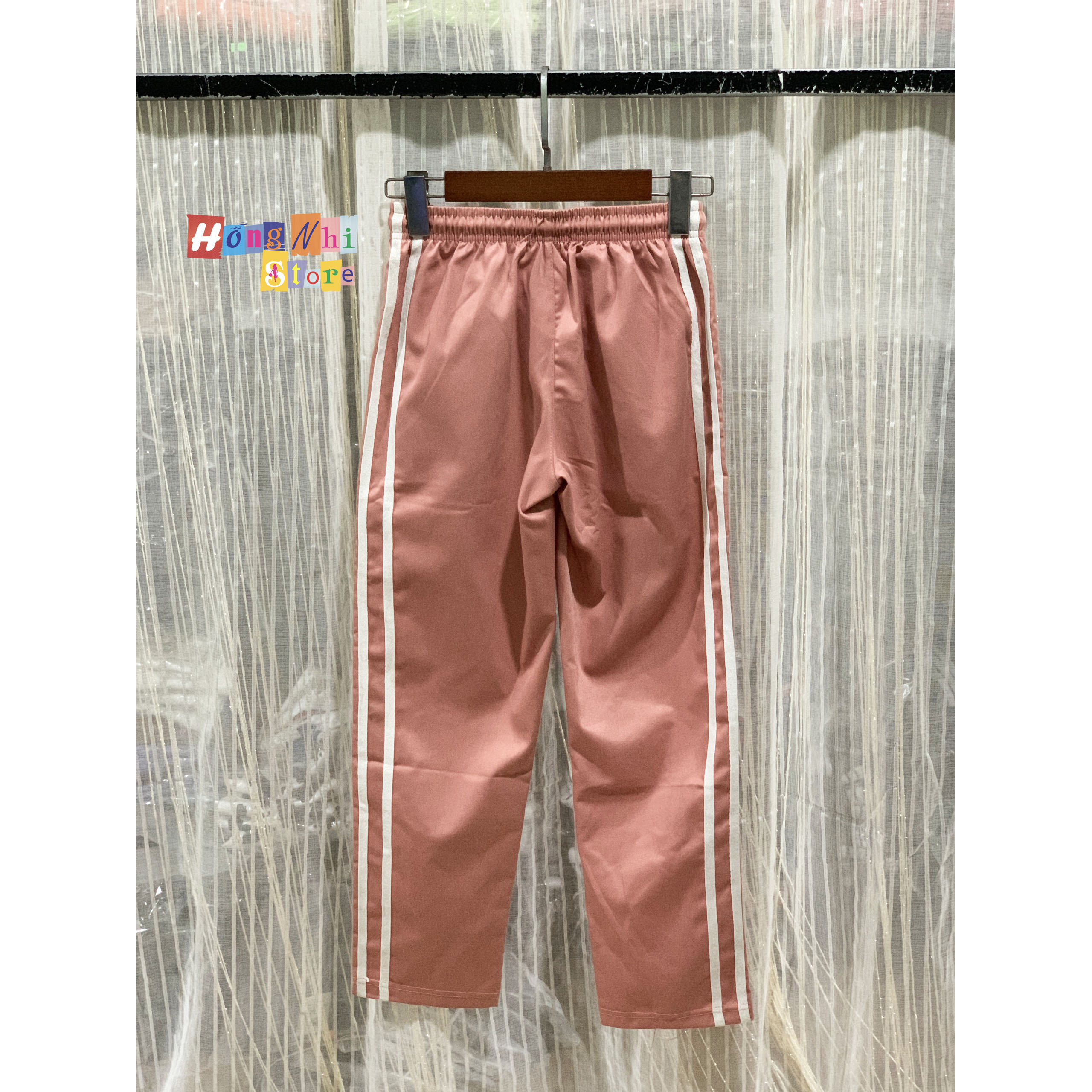 Quần Kaki 2 Sọc Màu Hồng - Quần Kaki 2 Line Pants Unisex Pink - MM
