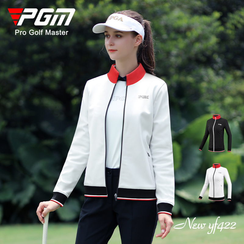 Áo khoác golf nữ thu đông cổ đứng YF422 - Chất liệu cao cấp, giữ ấm cơ thể tuyệt đối