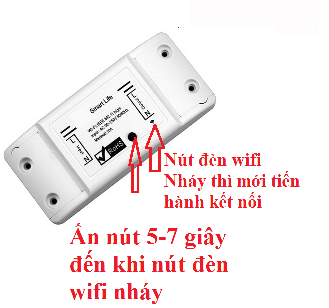 Bộ công tắc điều khiển từ xa hẹn giờ bật tắt bằng điện thoại kết nối wifi 3G 4G Smart Life và Khởi động từ CJX2 12A