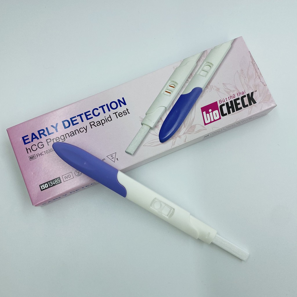 [ CHÍNH XÁC 100% ] - BÚT THỬ THAI EARLY DETECTION BIOCHECK - THƯƠNG HIỆU MỸ