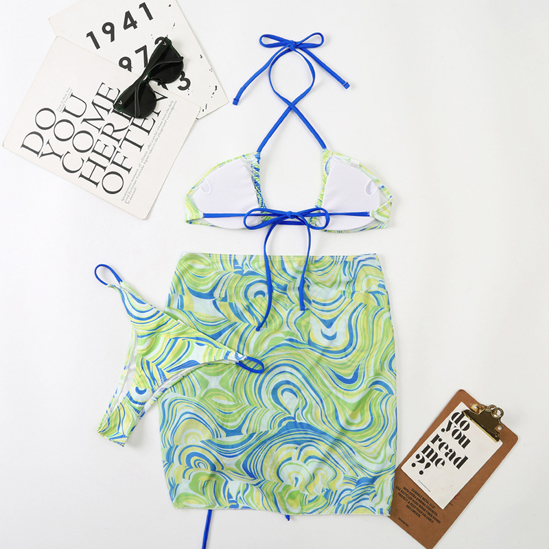 Set Bikini Tam Giác Kèm Váy Sexy