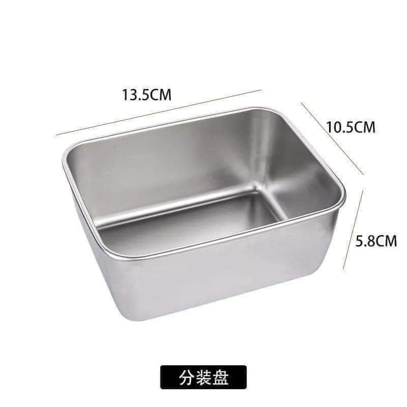 Hộp Đựng Thực Phẩm Tủ Lạnh, Đồ Ăn Bằng Inox 304 Có Nắp Nhựa Kèm Theo Tiện Lợi Và Loại To