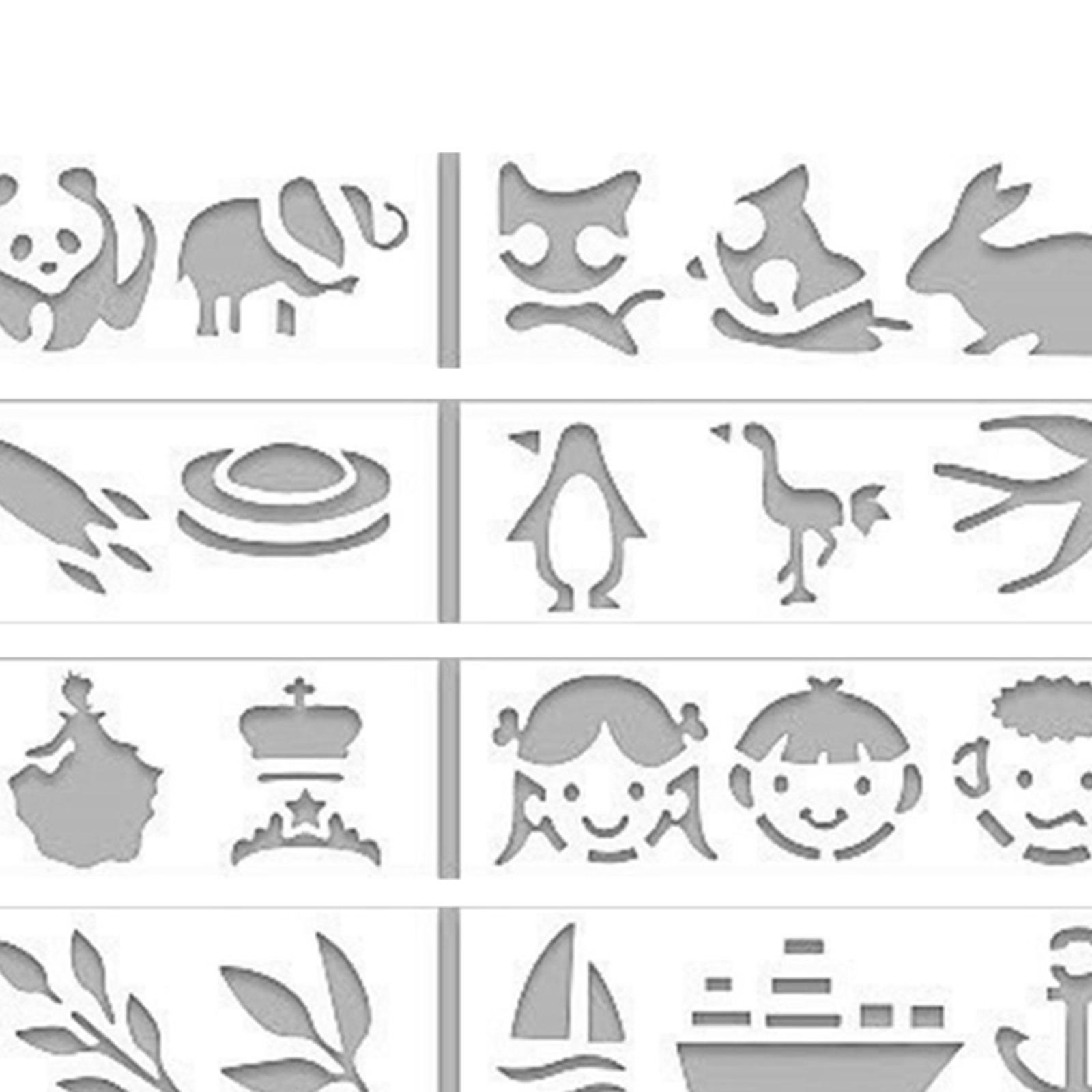 46 Pieces Painting Template Drawing Template for Fabric Furniture DIY Crafts