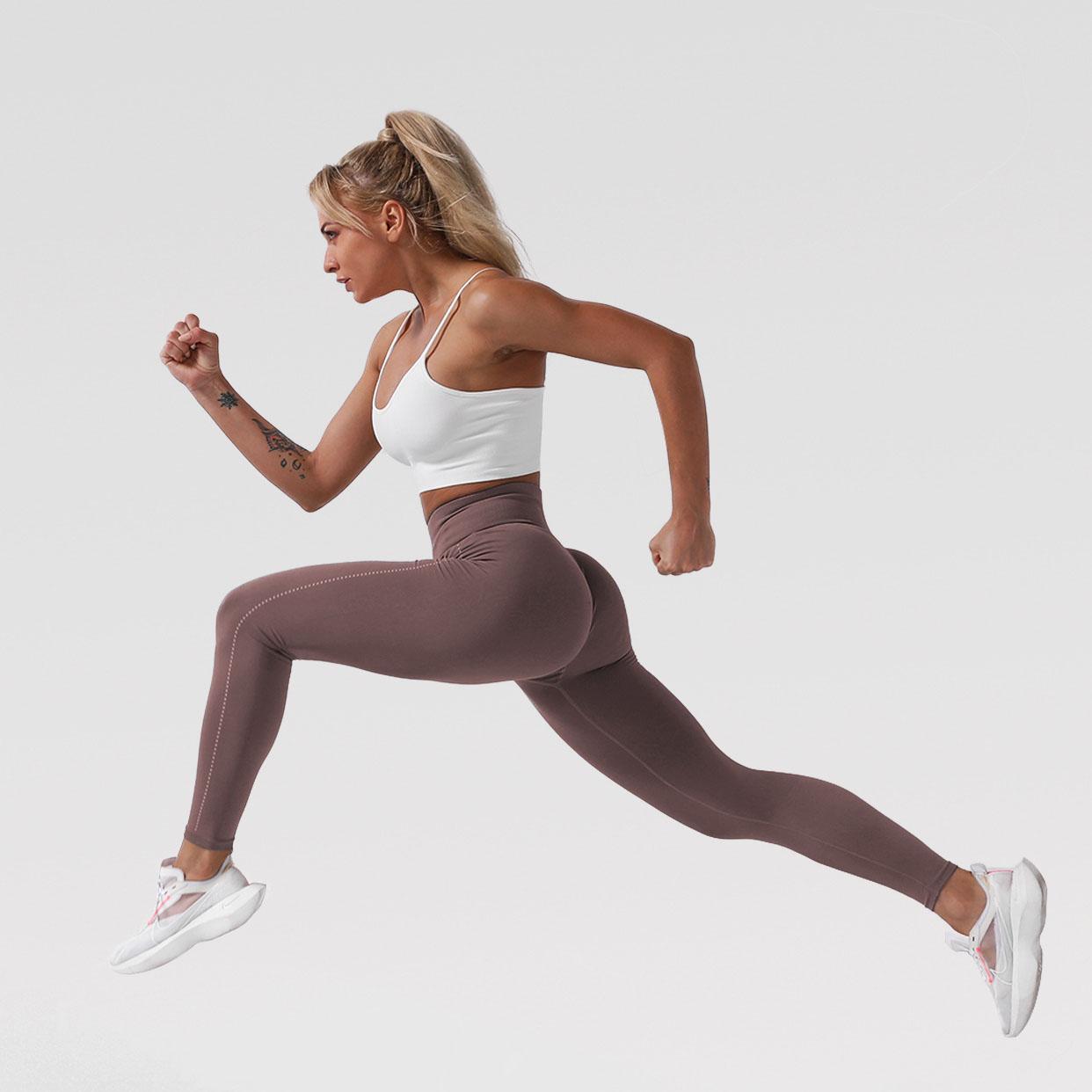 2020 Co Giãn Tập Gym Quần Không Đường May Quần Legging Làn Gió Nhẹ Quần Tập Yoga Cao Cấp Thể Thao Tập Gym Quần Legging Chạy Quần Nữ