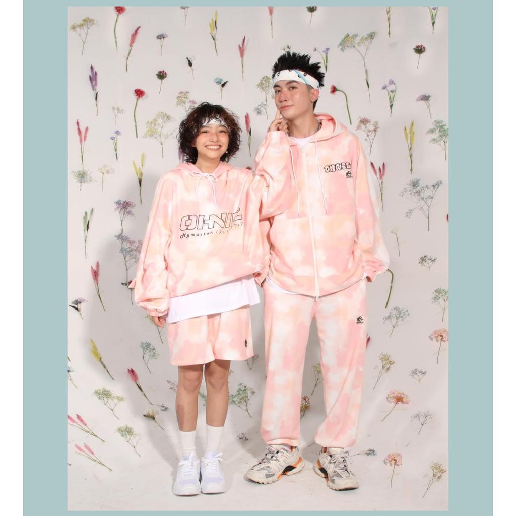 Áo Khoác Hoodie Vải Loang - unisex