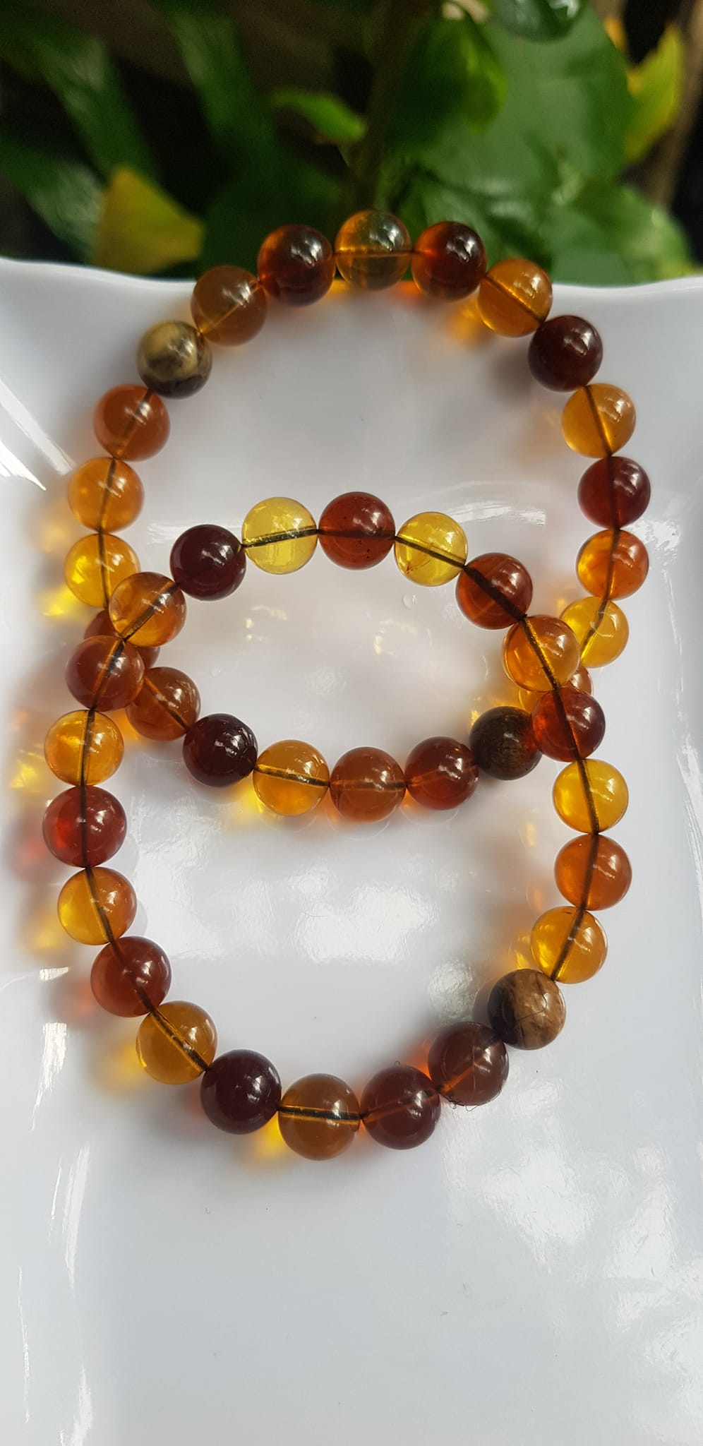 Vòng tay chuỗi đá Hổ Phách vàng nâu tự nhiên đẹp Size hạt 8mm Vòng hợp nữ mệnh thổ mệnh kim may mắn tốt sức khỏe công danh sự nghiệp xinh tay ạ