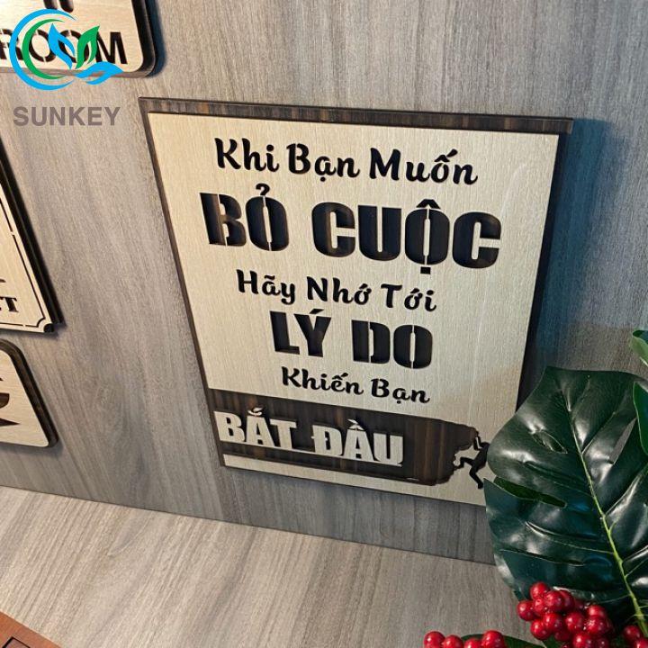 Tranh Treo Tường Trang Trí - Tranh Động Lực Slogan - Trang Trí Nhà Cửa, Văn Phòng Làm Việc, Tạo Động Lực