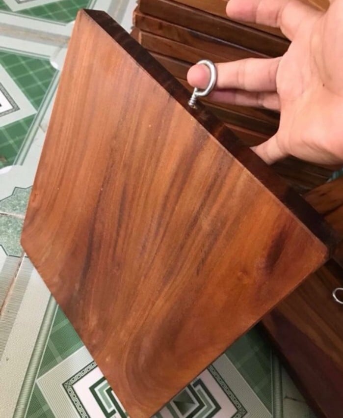 Thớt gỗ nghiến hình chữ nhật 100% chuẩn nghiến 30cm x 23cm x 2cm
