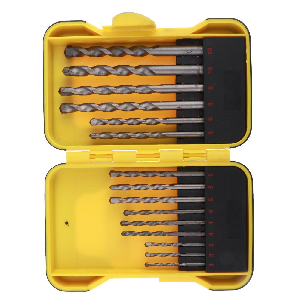 15pcs HSS Steel Drill Bit Set Drill with Storage Case Kit 3mm -10mm