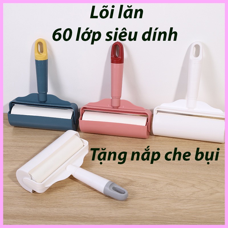 Cây lăn bụi giường, quần áo, chăn, thảm, lăn giường,... Con lăn bụi, Cây lăn đa năng cao cấp, lõi lăn 60 lớp siêu dính