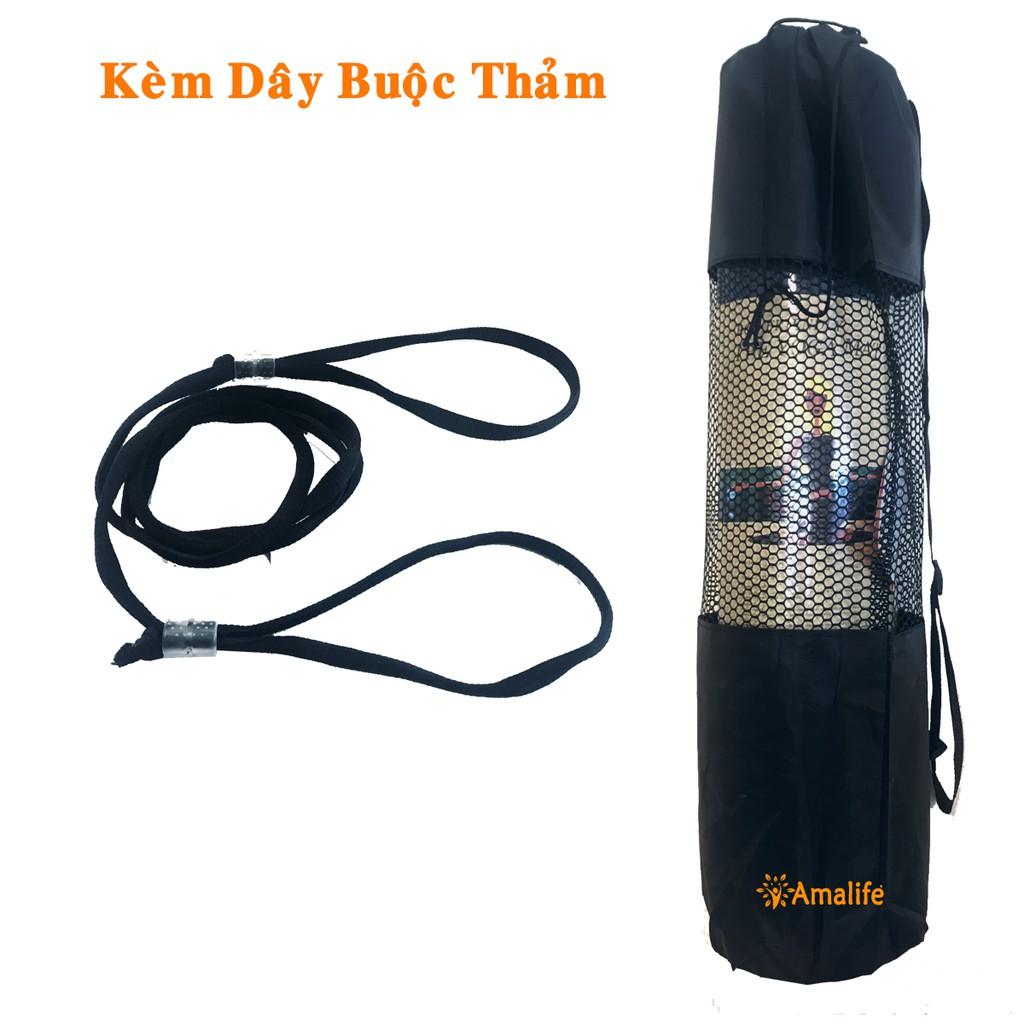 Thảm Tập Yoga Định Tuyến Hãng Amalife – Chọn Size - Tặng Bao Thảm Tập Yoga Định Tuyến và Dây Buộc Thảm Yoga