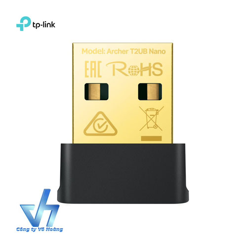 Thiết Bị Chuyển Đổi USB Wi-Fi Nhỏ Gọn TP-Link Archer T2UB Nano - Chuẩn Bluetooth 4.2 - Tốc Độ Cao AC600 - Hàng Chính Hãng