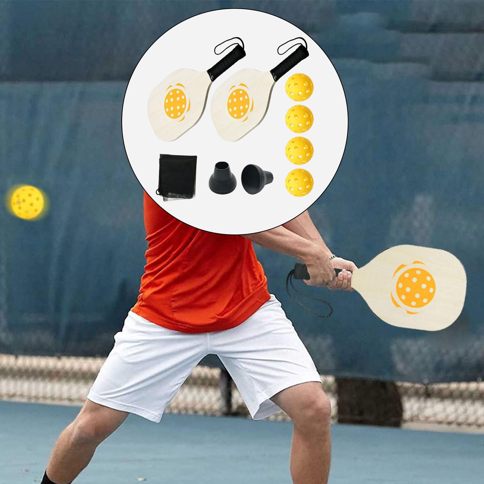 Pickleball Paddle Set, Lightweight Pickleball Rackets with Comfort Grip, 2 Pickleball Paddles, 4 Balls, 1 Pickleball Storage Bag, Pickers