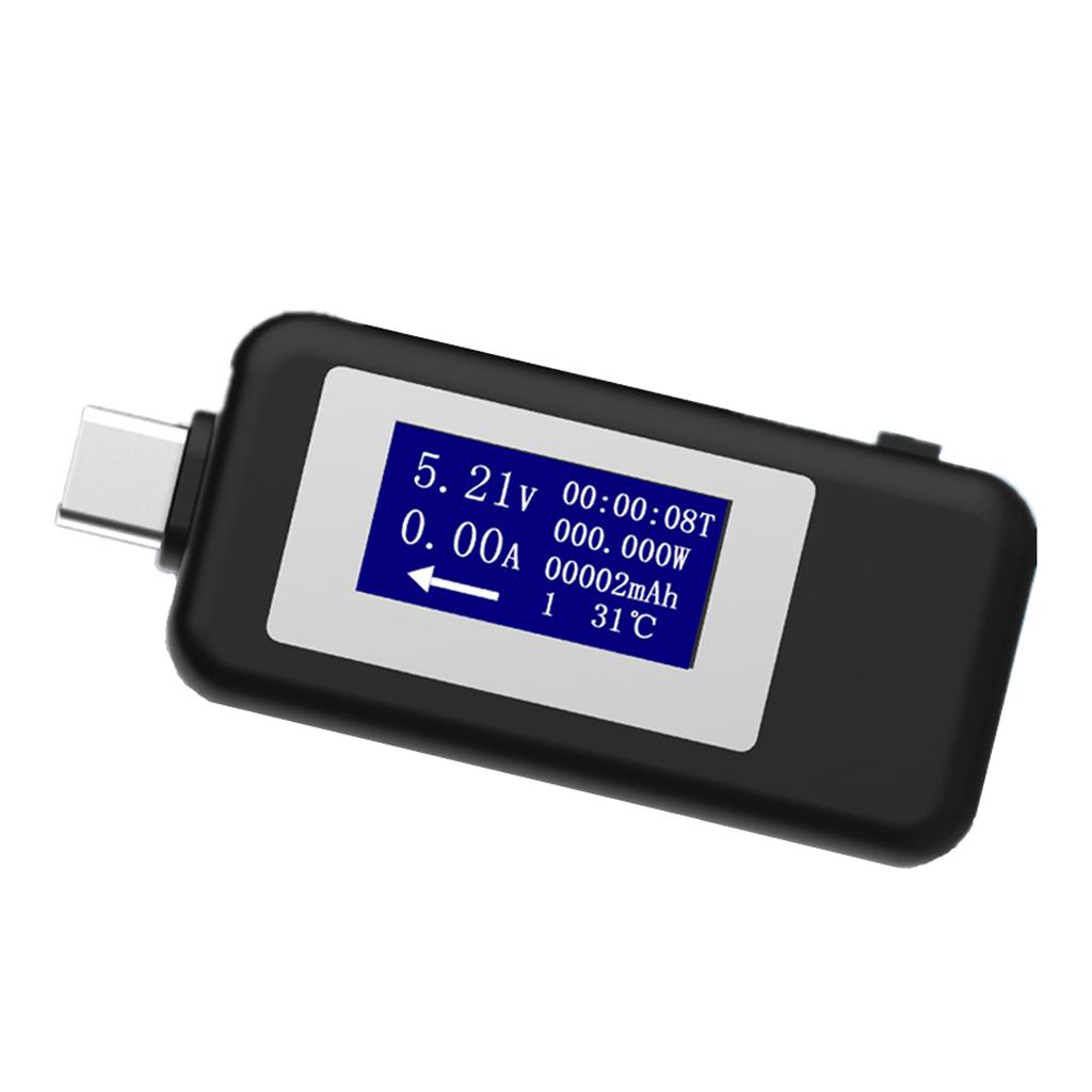 USB-C Voltage and Current Tester Meter  Digital Monitoring Gauge DC 4-30V