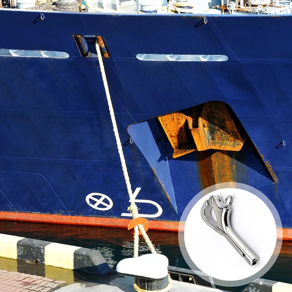 Boat Stainless Steel Hook Ship Quick Release Hooks Hand Rail Guardrail Lightweight Fixing Fastener 80-900lbs WorkingELEN