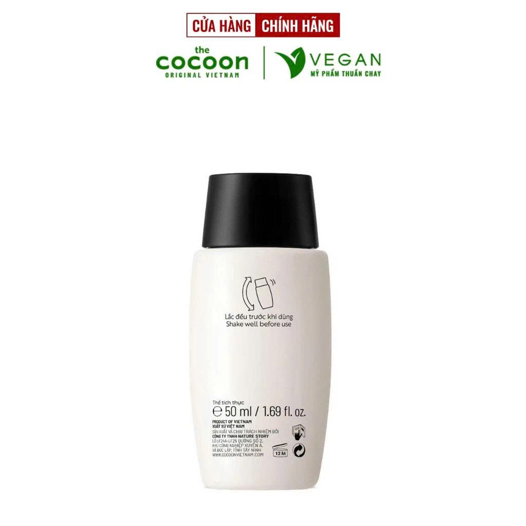 Sữa Chống Nắng Vô Cơ Sen Hậu Giang - Tone up Beige Cocoon 50ml - Vegan Mỹ phẩm thuần chay