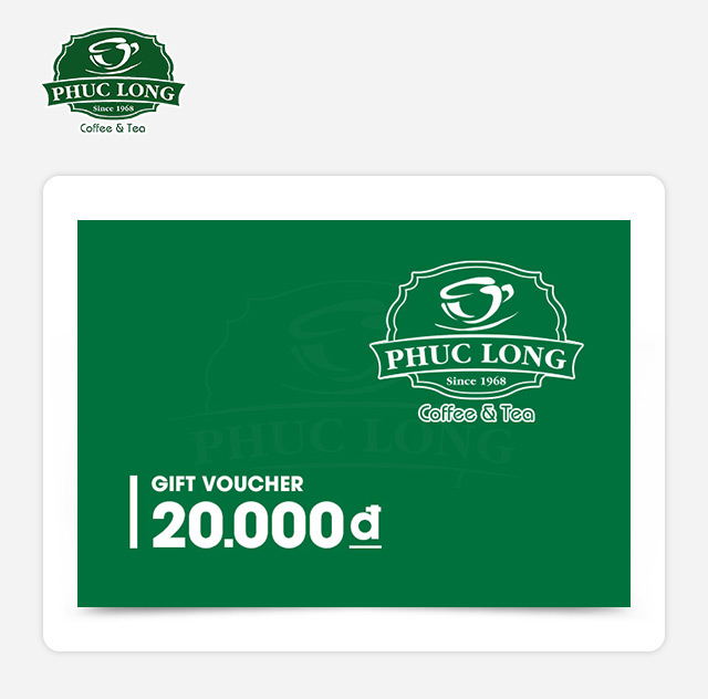 Giftpop - Phiếu Quà Tặng Phúc Long 20K