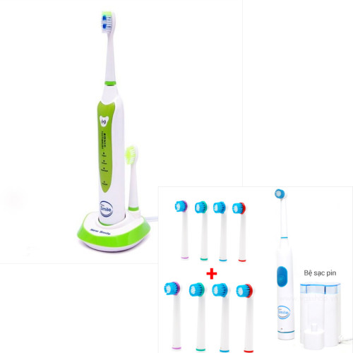 Bộ Bàn Chải New Smile Sonic MAF8101-XL Tặng 1 Bộ Bàn Chải New Smile TR5122