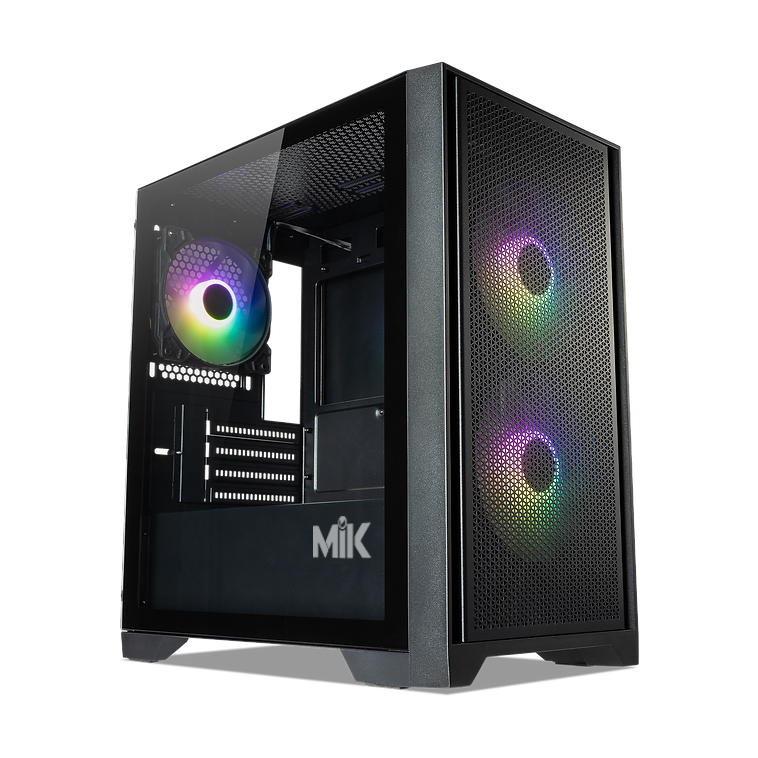 VỎ CASE MIK MORAX - 3FA BLACK ( KÈM 3 FAN) - Hàng Chính Hãng