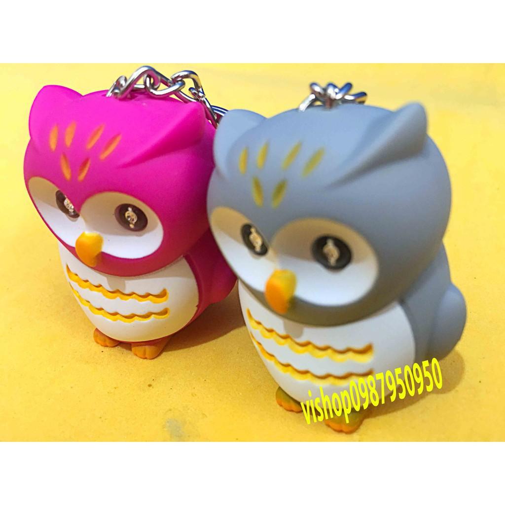 Móc khóa phát sáng chim cú mèo