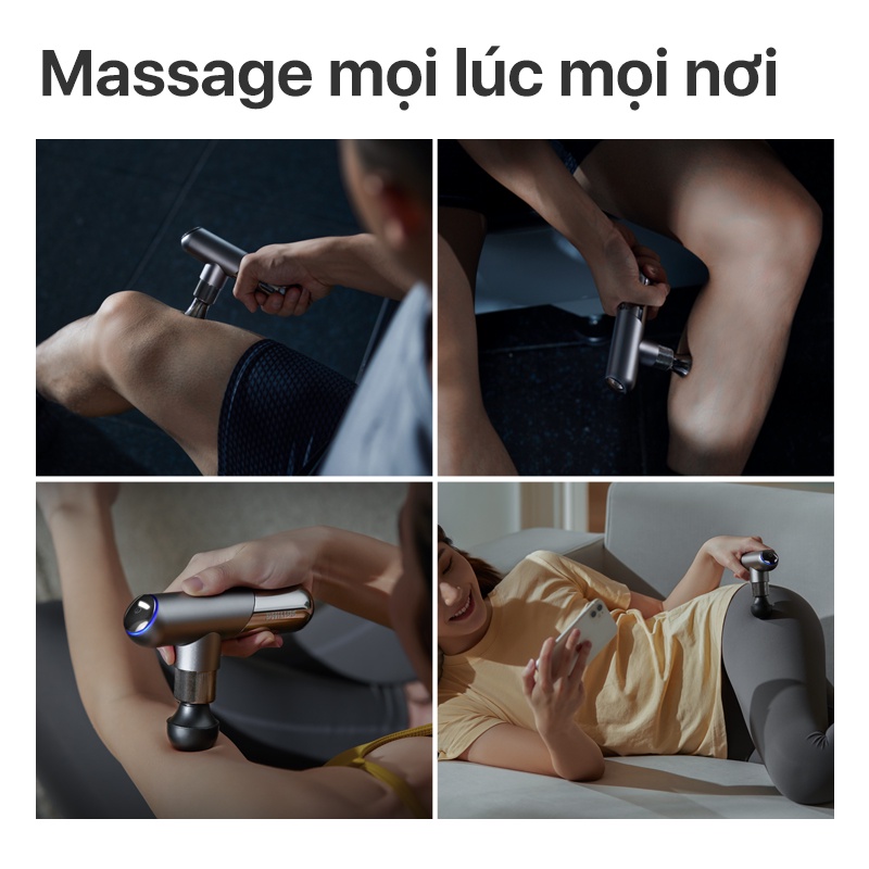 Máy Massage Cầm Tay Mini PHILIPS PPM7501 6 đầu massage chuyên dụng - Hàng chính hãng