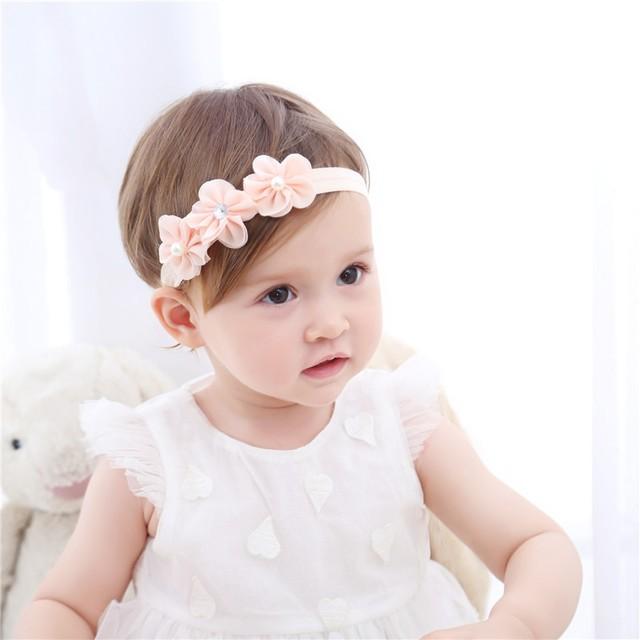 Băng đô - turban ren đính hoa xinh xắn cho bé gái từ 0 đến 3 tuổi, nhiều mẫu