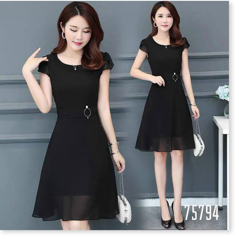 ĐẦM VOAN CHIFFON DÁNG SUÔNG,HỌA TIẾT TRƠN NHƯNG KHÔNG KÉM PHẦN SANG TRỌNG KHÁNH AN STORE