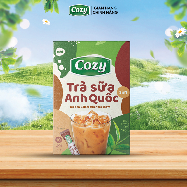 Cozy Trà sữa 3in1 - Anh Quốc 10 gói x 17g Hộp