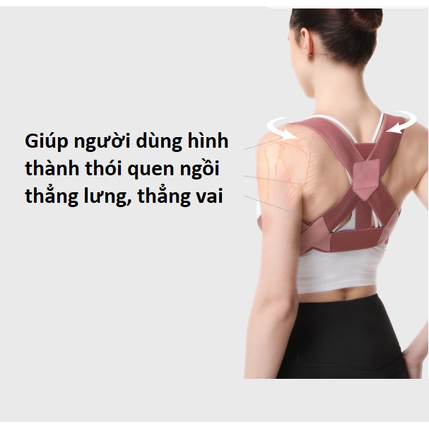 Hình ảnh đai chống gù lưng nâng vai ngực Thế Hệ Mới Hàng Cao Cấp, đai chống gù lưng cho nam nữ, áo chống gù lưng có nẹp - Chính hãng dododios