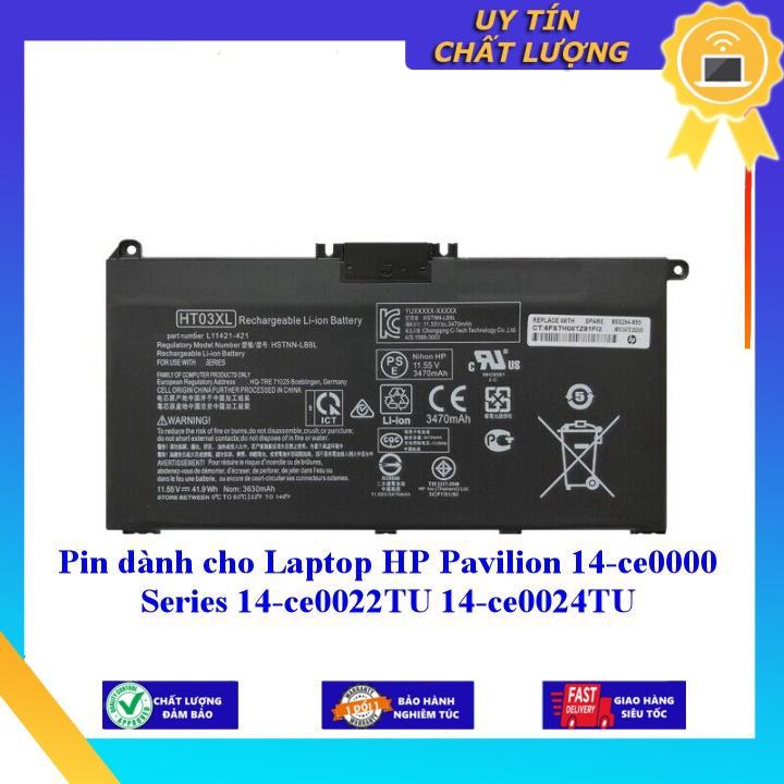 Pin dùng cho Laptop HP Pavilion 14-ce0000 Series 14-ce0022TU 14-ce0024TU - Hàng chính hãng  MIBAT1196