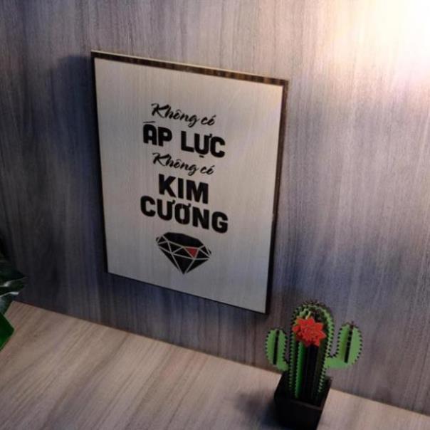 Tranh treo tường Gỗ trang trí phòng tạo động lực