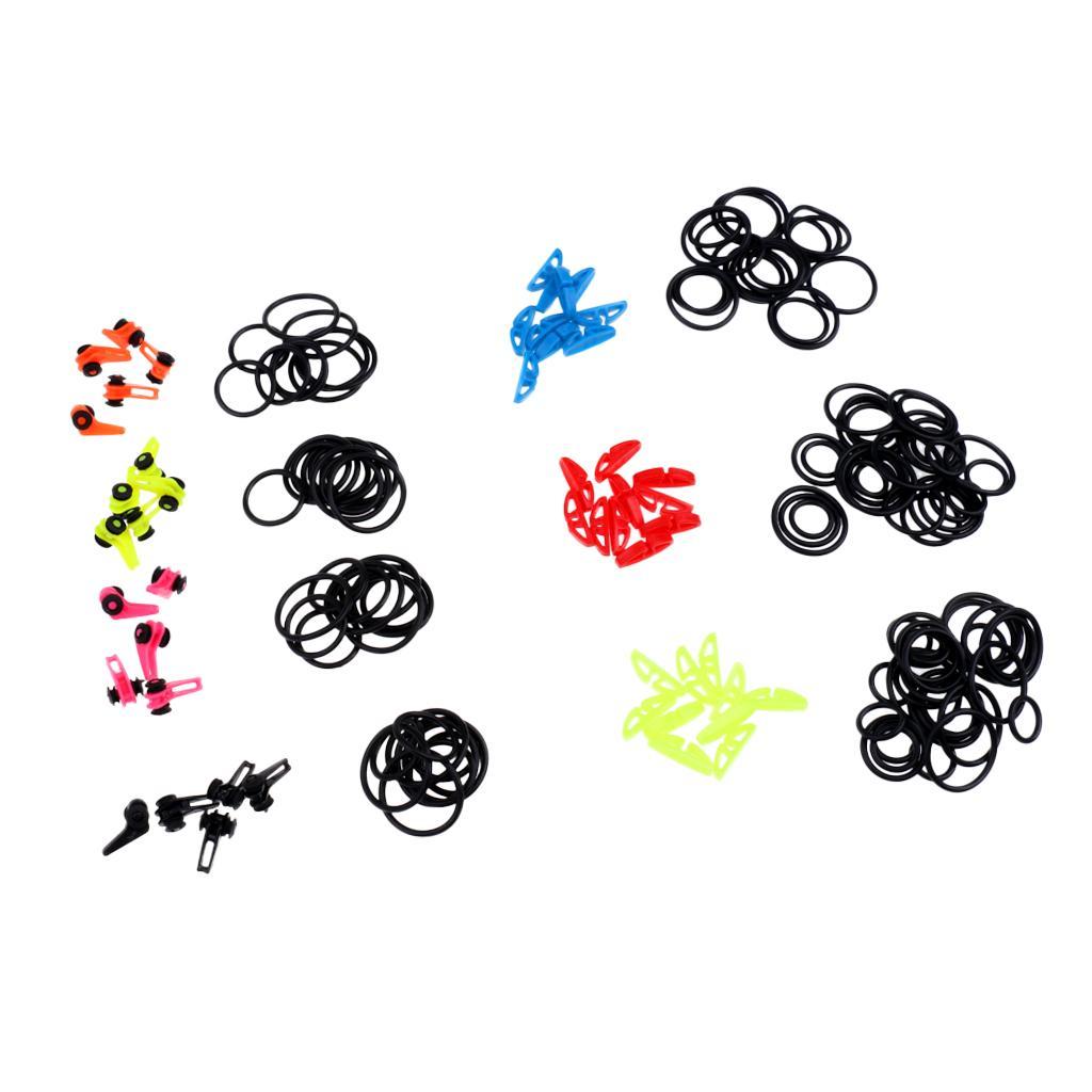 50 Pieces Plastic Hook Keeper Fishing Lure Hook Keeper Tool Hanging Baits Accessories Small Size Bright Color