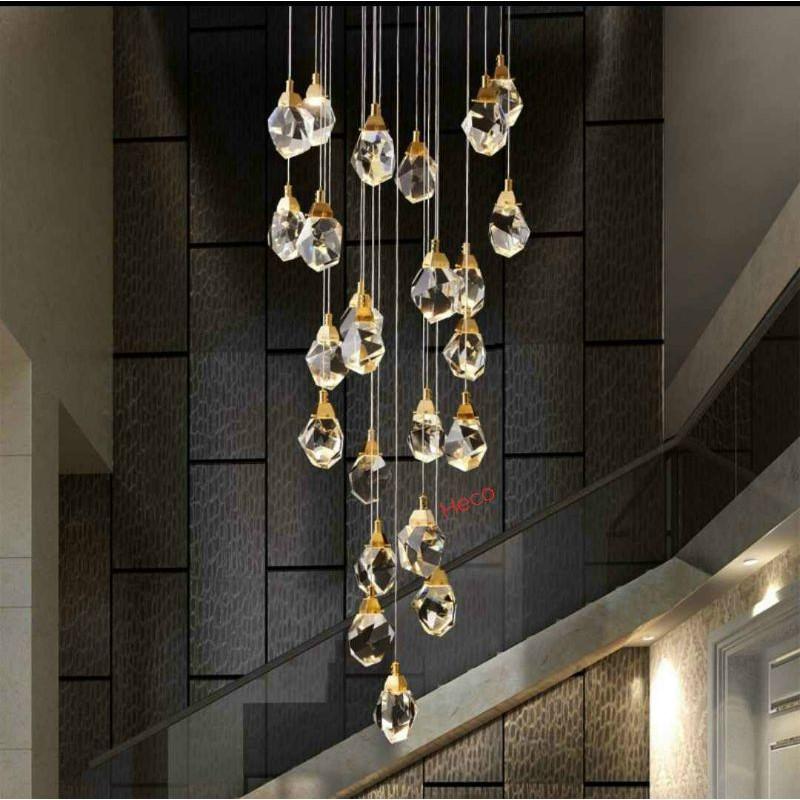 Đèn thả thông tầng, đèn trần trang trí, đèn thông tầng, đèn trang trí, đèn decor HTK025