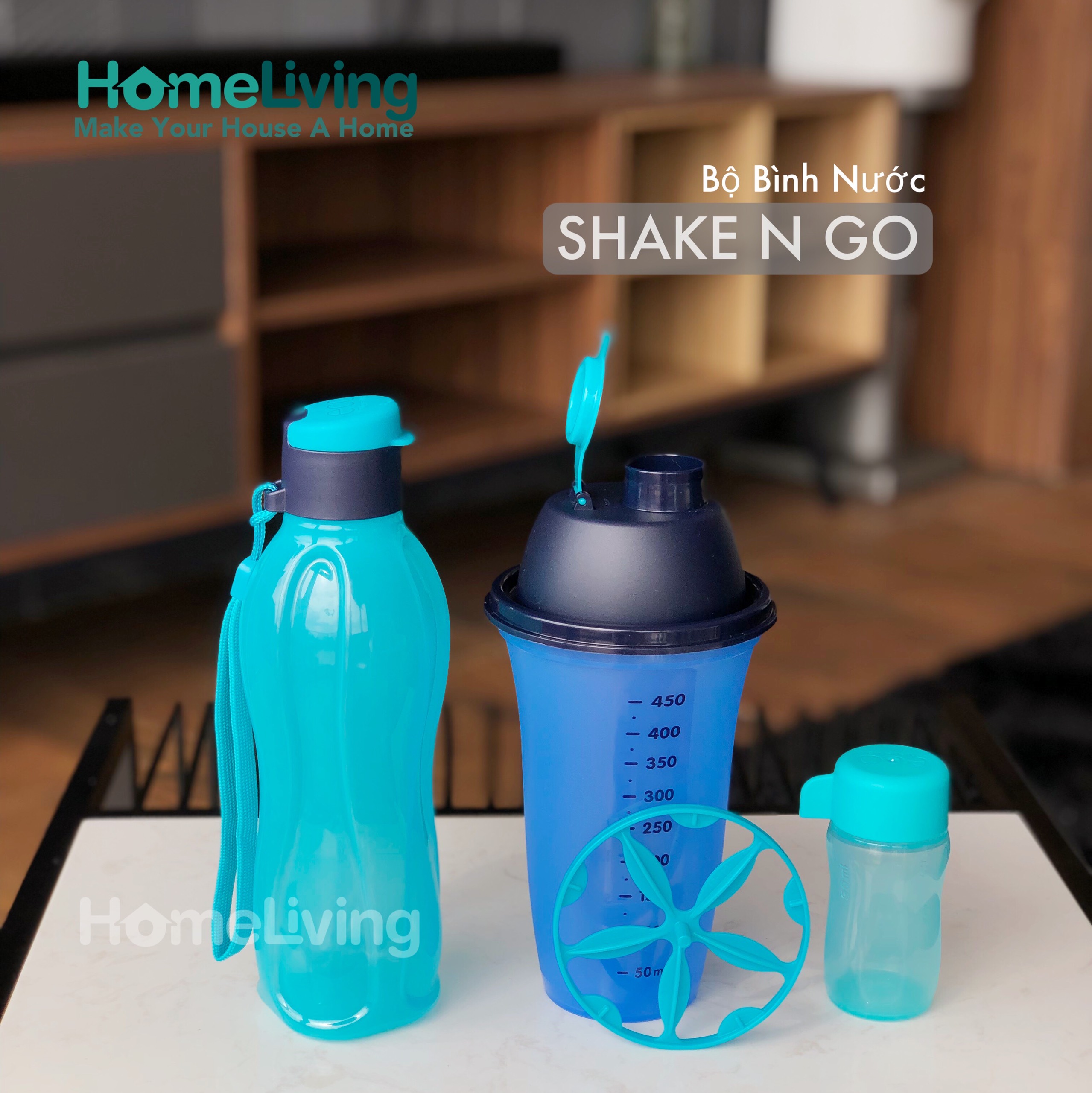 Bộ Bình Nước Tupperware Shake N Go