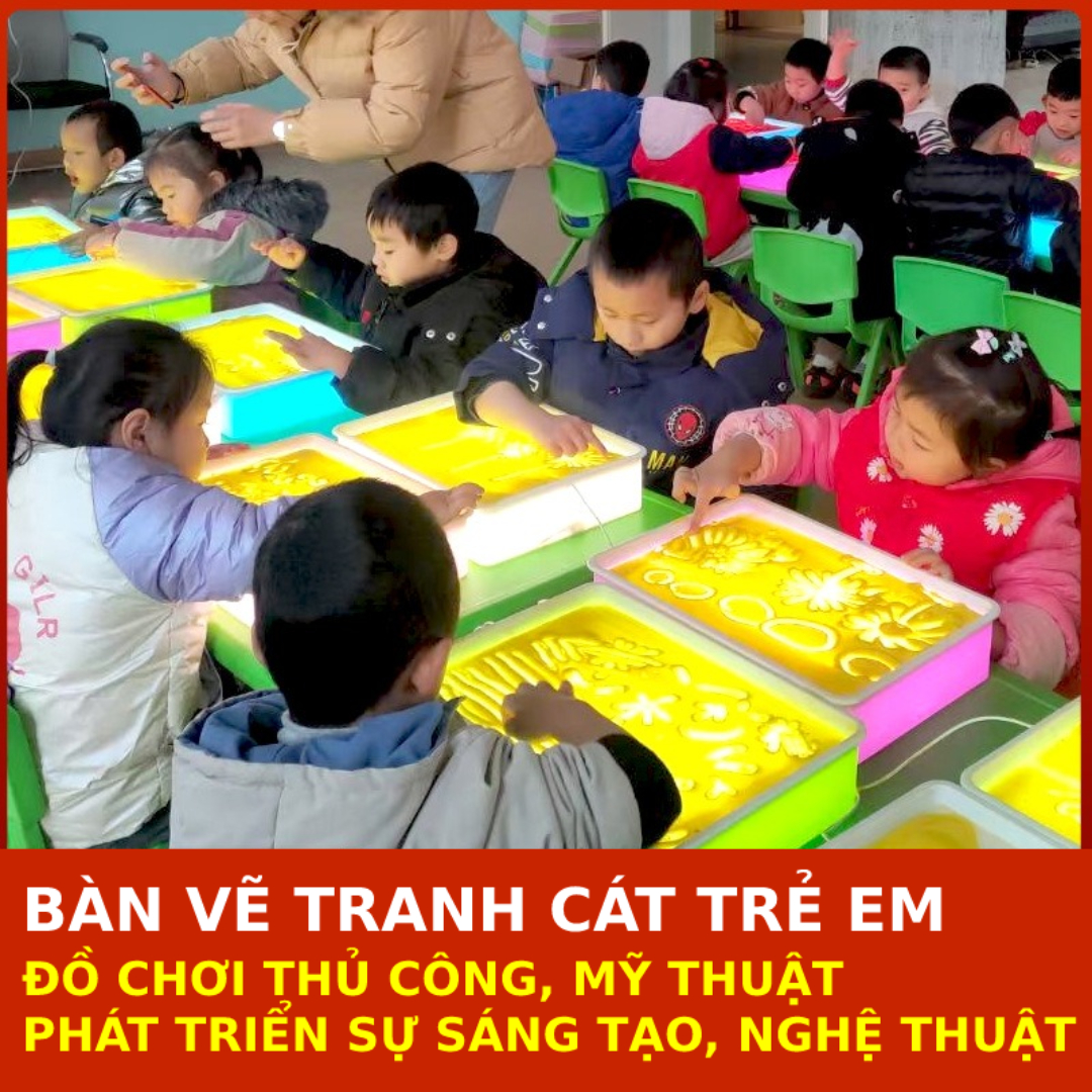 Bàn vẽ tranh cát giúp trẻ phát triển trí tuệ